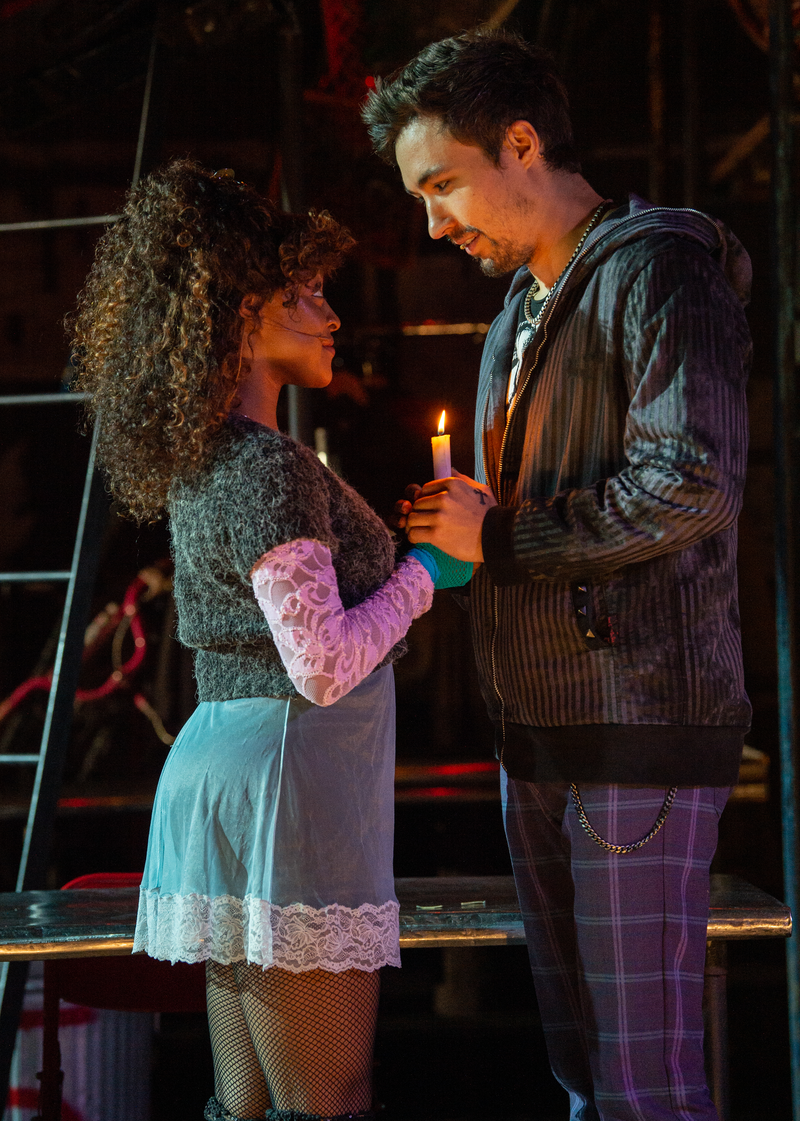 (L to R) Aiyana Smash, Coleman Cummings RENT 20th Anniversary Tour, Credit Amy Boyle 2019.