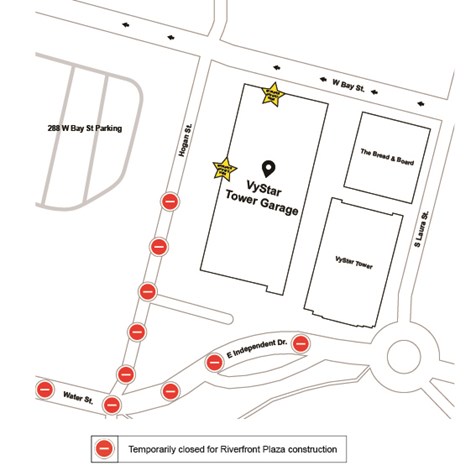 Map to Parking Garage
