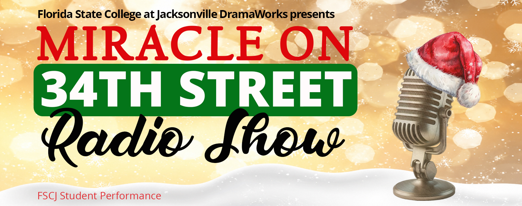 DramaWorks presents Miracle on 34th Street: Radio Show - November 19-21 at 7:30pm and November 22 at 2pm, 2026 